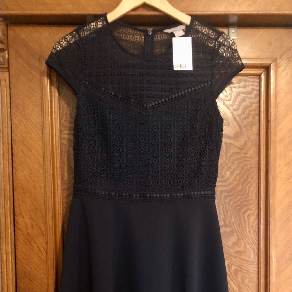 H&M navy blue summer dress